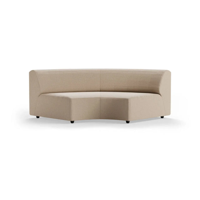 HKliving Jax Couch Modulsofa Rundung in Knotted Beige, Freisteller