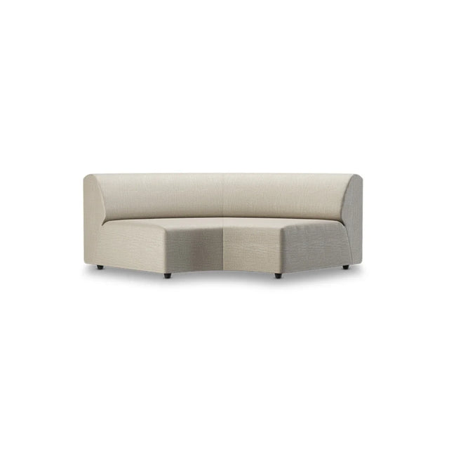 HKliving Jax Couch Modulsofa Rundung in Pure Ivory, Freisteller