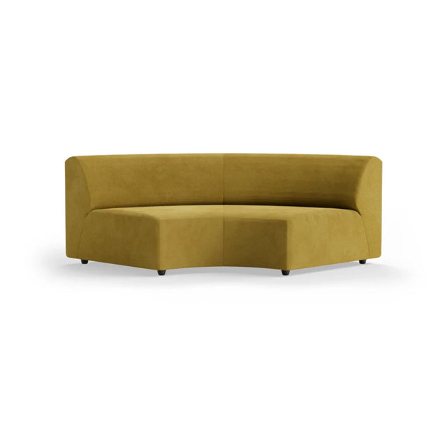 HKliving Jax Couch Modulsofa Rundung in Royal Velvet Thai Curry, Freisteller