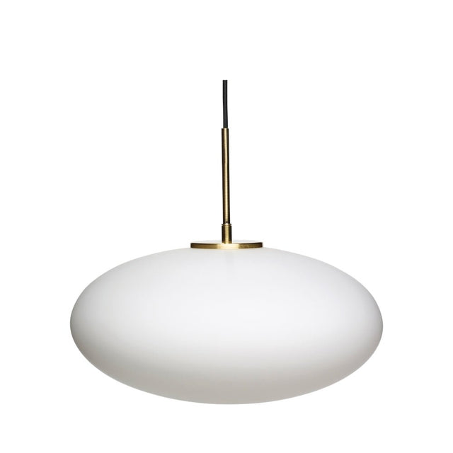 Muse Pendelleuchte Ellipse Weiß - Hübsch Interior - DesignWe.Love