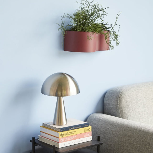 Mush Tischlampe Mini Nickel - Hübsch Interior - DesignWe.Love