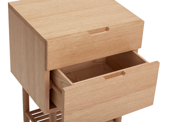 Nachttisch aus Eichenholz Naturfarben Acorn - Hübsch - DesignWe.Love