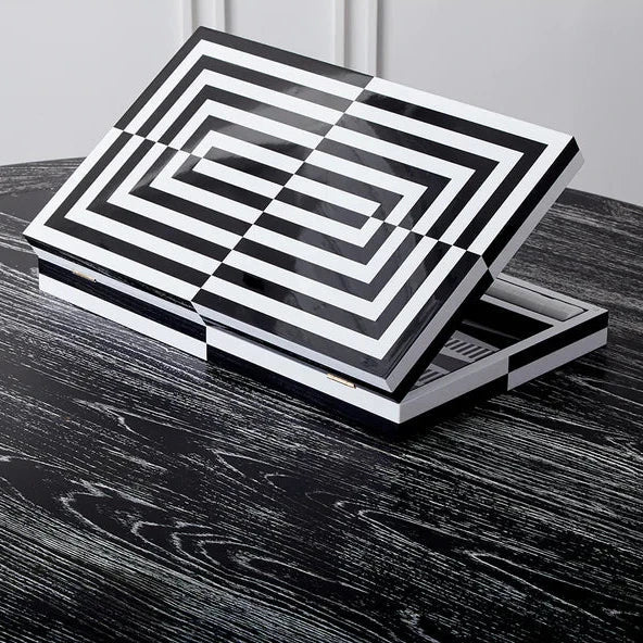 Op Art Backgammon Set Spiel - Jonathan Adler - DesignWe.Love
