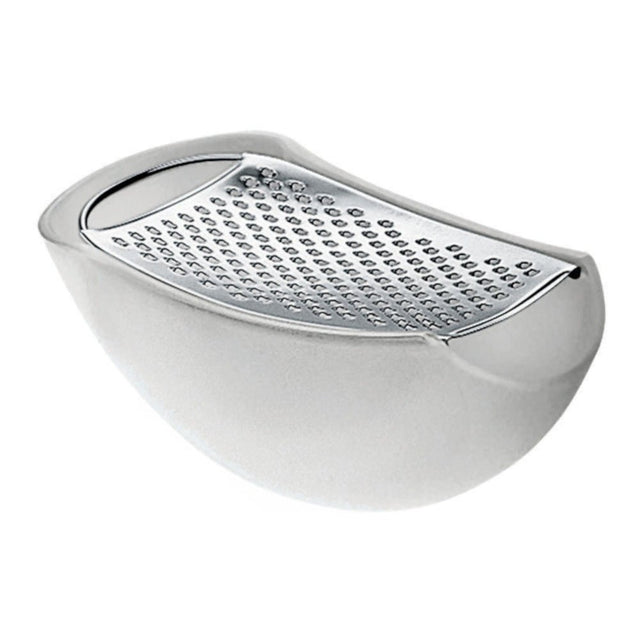 Parmenide Reibe mit Käsebehälter, Ice - Alessi - DesignWe.Love
