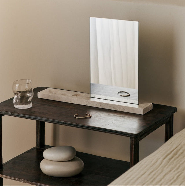 Pebble Box medium sand/cream - ferm LIVING - DesignWe.Love