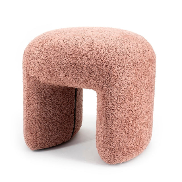 Polster Hocker Sahi Bouclé Terrakotta - By Boo - DesignWe.Love