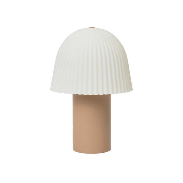 Portable Tischleuchte Frill Rosa/Weiss - ferm LIVING - DesignWe.Love