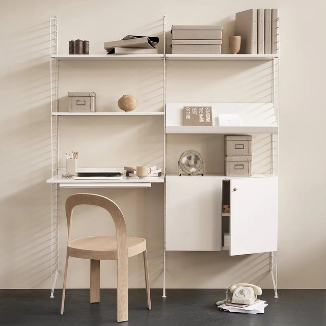 Regalboden 3er Set Weiß 78x30cm - Regalsystem - String Furniture - DesignWe.Love