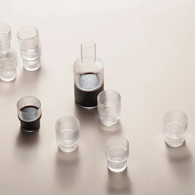 Ripple Trinkgläser 4er Set klar 20cl – ferm LIVING
