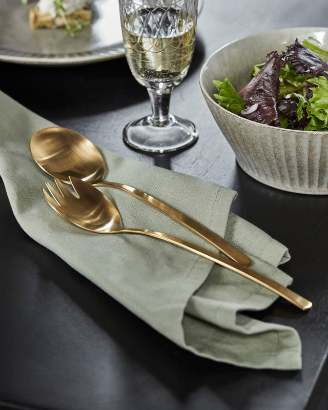 Salatbesteck Golden - House Doctor - DesignWe.Love