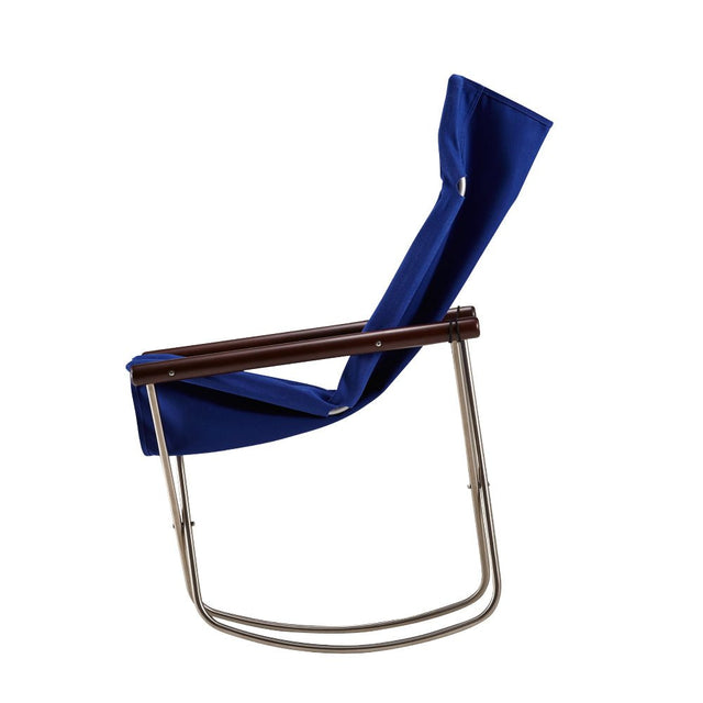 Nychair X Rocking Schaukelstuhl Blau Dunkelbraun – designwe.love