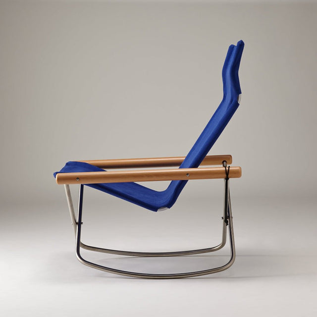Nychair X Rocking Schaukelstuhl Blau Natur – designwe.love