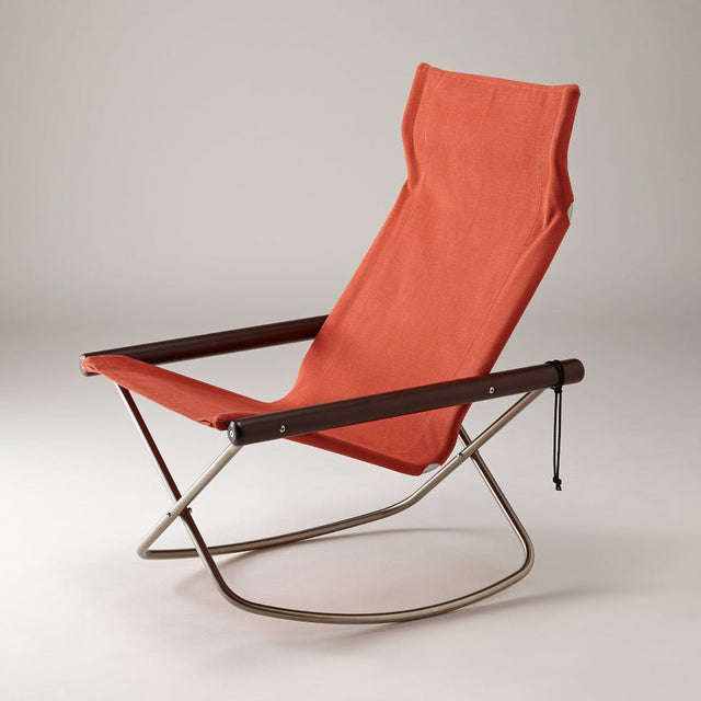 Nychair X Rocking Schaukelstuhl Terracotta Dunkelbraun – designwe.love