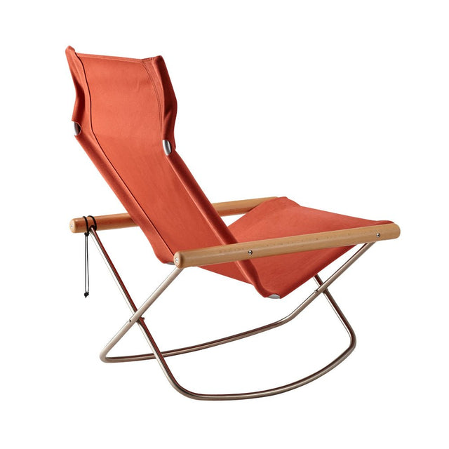 Nychair X Rocking Schaukelstuhl Terracotta Natur – designwe.love