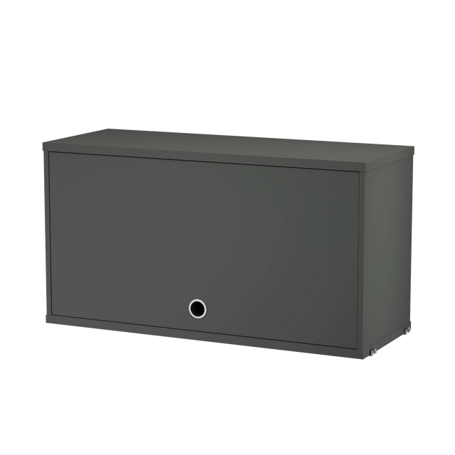 Schrank mit Klapptür 78x30cm Dunkelgrau – String Furniture
