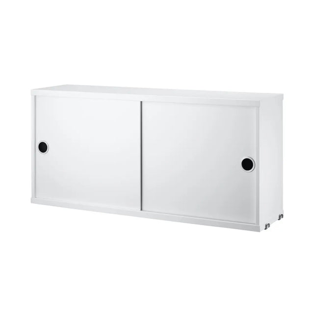 Schrank mit Schiebetüren 78x20cm Weiß – String Furniture