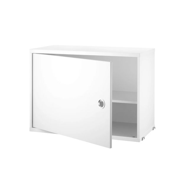 Schrank mit Schwenktür 58x30cm Weiß – String Furniture
