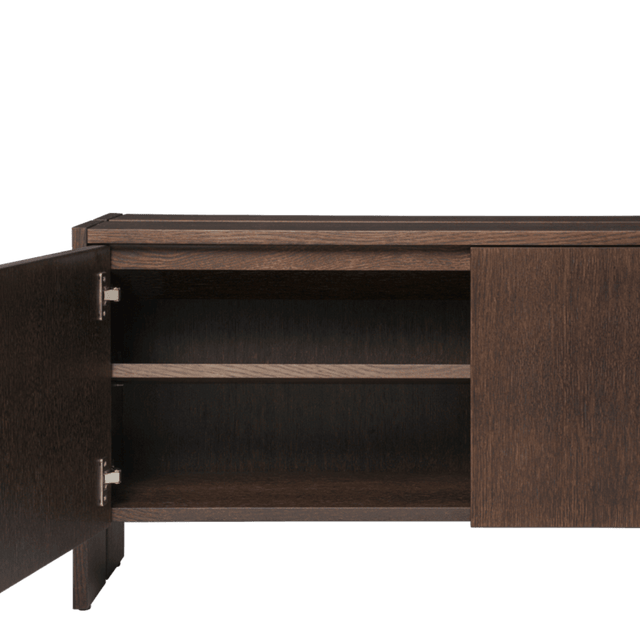 Schrank Parcel Hallway Cabinet - H50 - Dark Stained Oak - ferm LIVING - DesignWe.Love