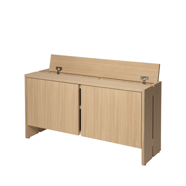 Schrank Parcel Hallway Cabinet - H50 - natural Oak - ferm LIVING - DesignWe.Love