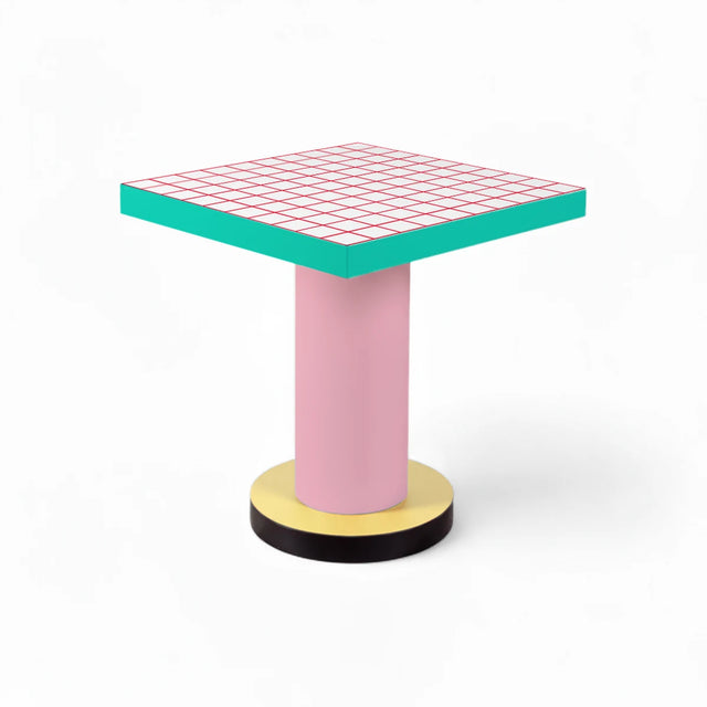 Seletti Superlounge Table Memphis Bistrotisch Red Grid – DesignWe.Love