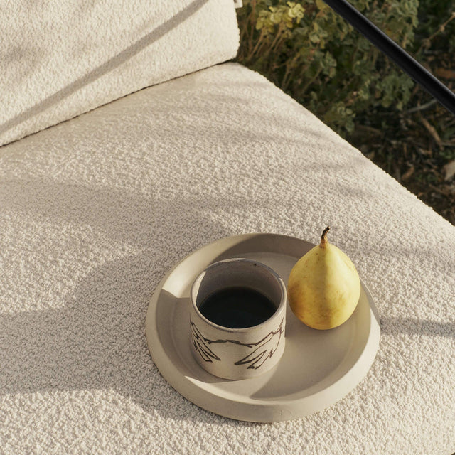 Sessel Desert 1 - Sitzer Pure Bouclé/Schwarz Outdoor - ferm LIVING - DesignWe.Love
