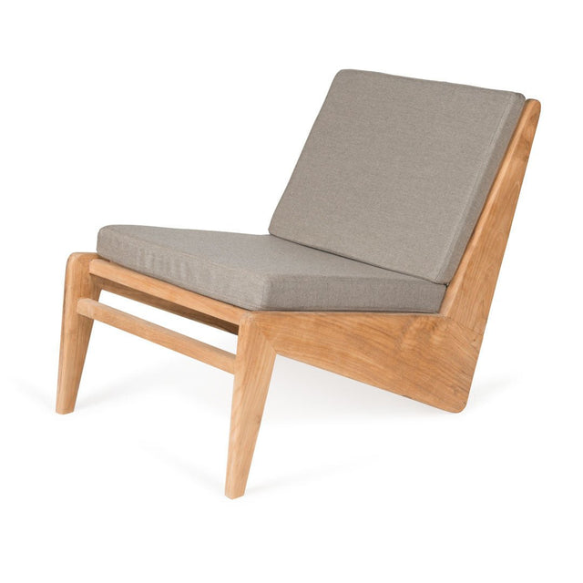 Set Outdoor Sessel und Ottoman Kangaroo Teakholz - Detjer - DesignWe.Love