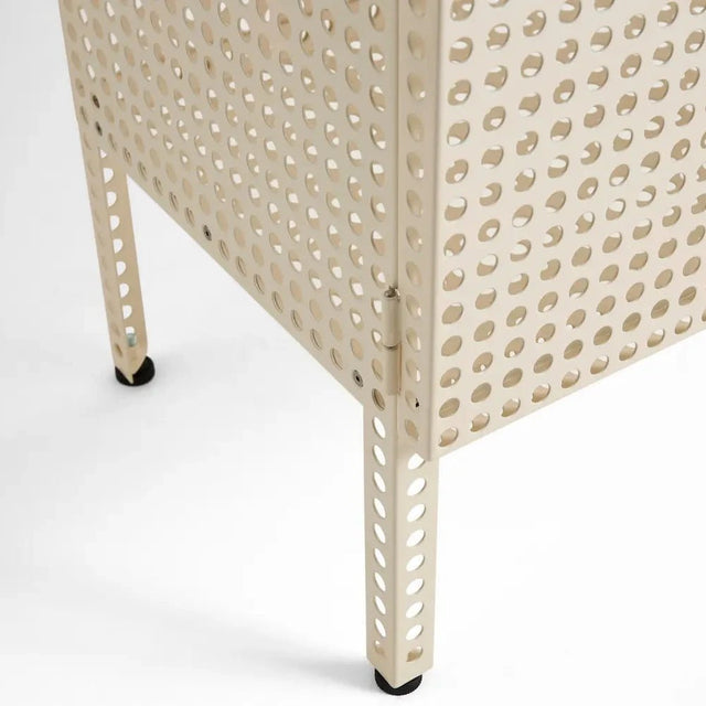 Sideboard Perforated Cabinet Floor Small Eggshell - HAY - DesignWe.Love