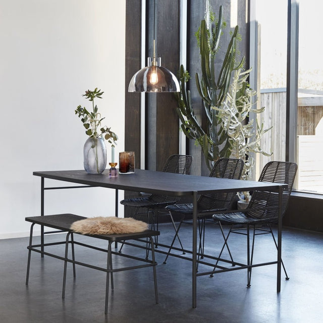 Sitzbank Ash Schwarz - Hübsch Interior - DesignWe.Love