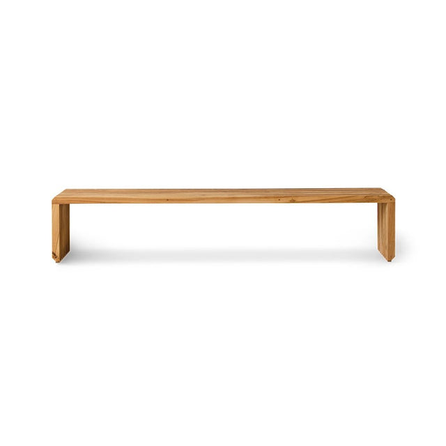 Slatted Bench XL Teak Moderne Bank 180x27 - HK Living - DesignWe.Love