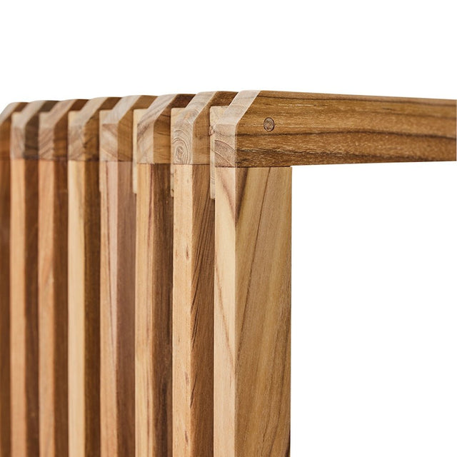 Slatted Bench XL Teak Moderne Bank 180x27 - HK Living - DesignWe.Love