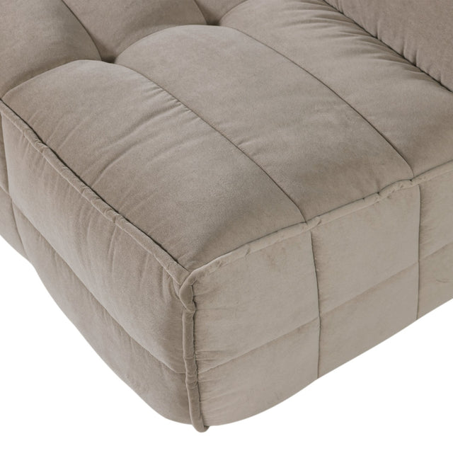 Sofa 3 - Sitzer Cluster Samt Taupe - VT Wonen - DesignWe.Love