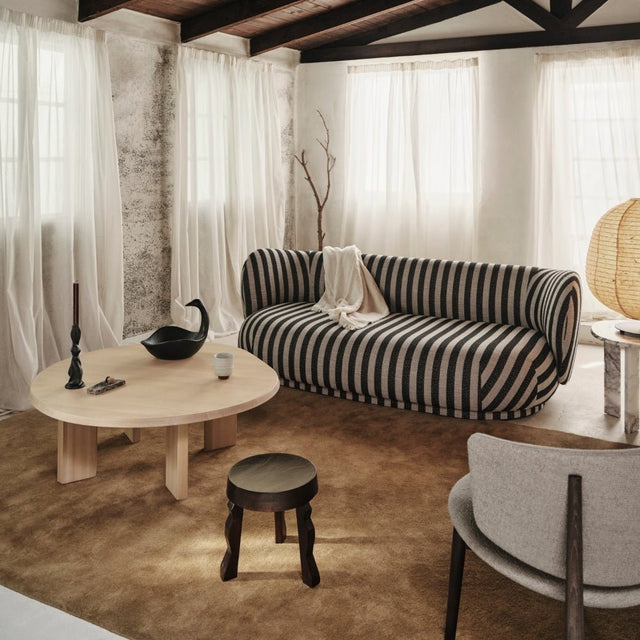 Sofa Rico Lounger, Louisiana, Sand/Black - ferm LIVING - DesignWe.Love