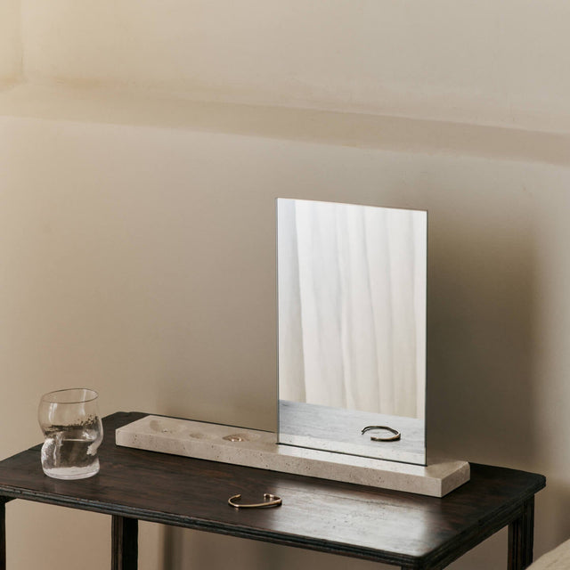 Spiegel Caseta Travertin - ferm LIVING - DesignWe.Love