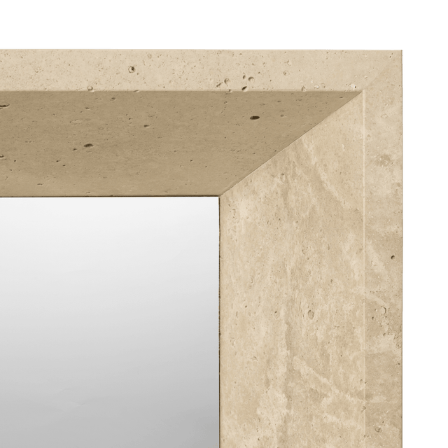 Spiegel Lancet Travertin - ferm LIVING x Utzon - DesignWe.Love