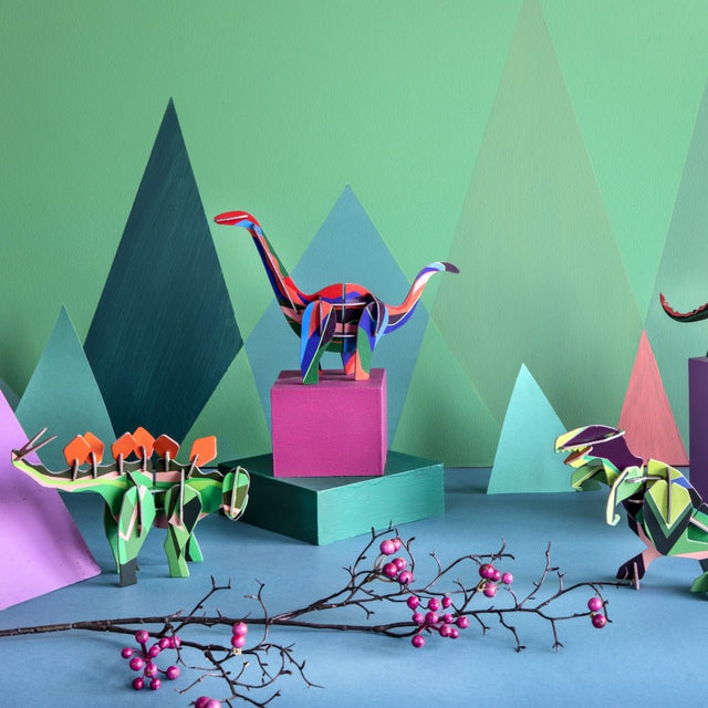 Stegosaurus Dino 3D - Pappmodell aus Recyclingkarton - Studio Roof - DesignWe.Love