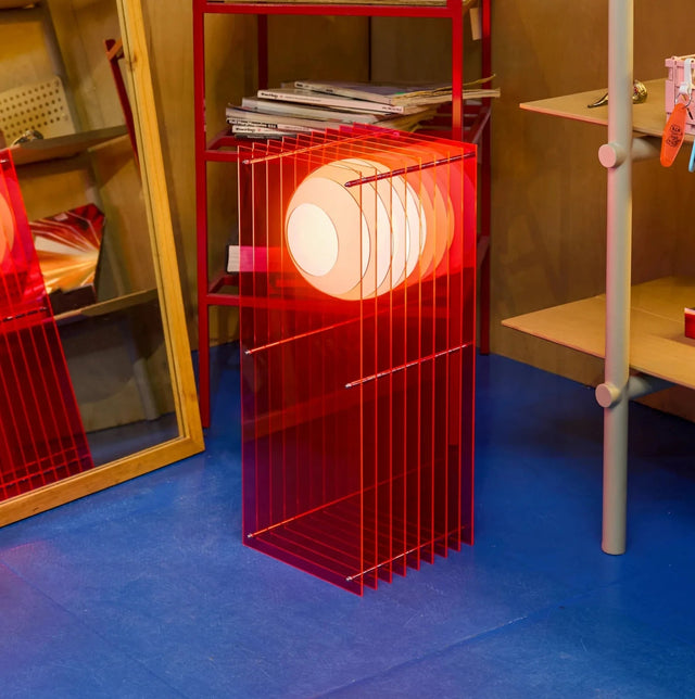 Stehleuchte Lớp Large Rectangle Electric Pink - Bang - DesignWe.Love
