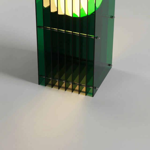 Stehleuchte Lớp Small Rectangle in Green Acrylic - Bang - DesignWe.Love