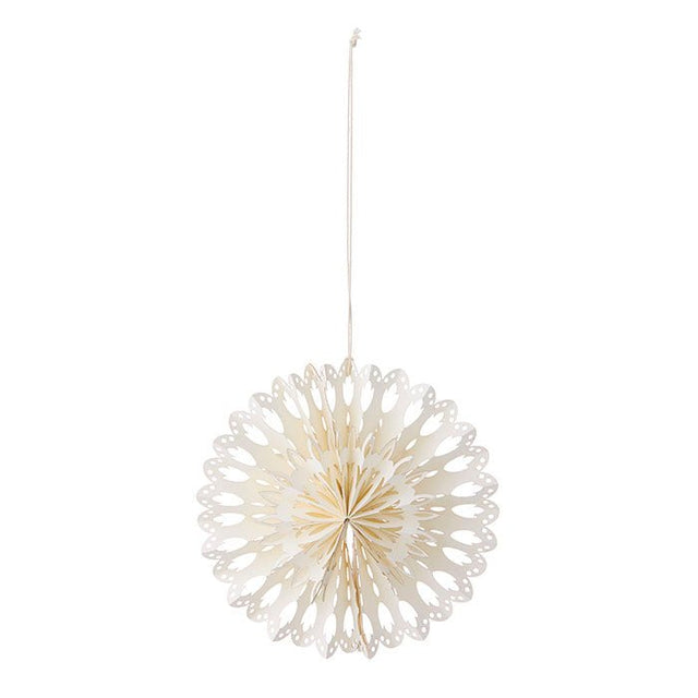 Stern aus Papier Glitter 20cm Frost - Bungalow DK - DesignWe.Love