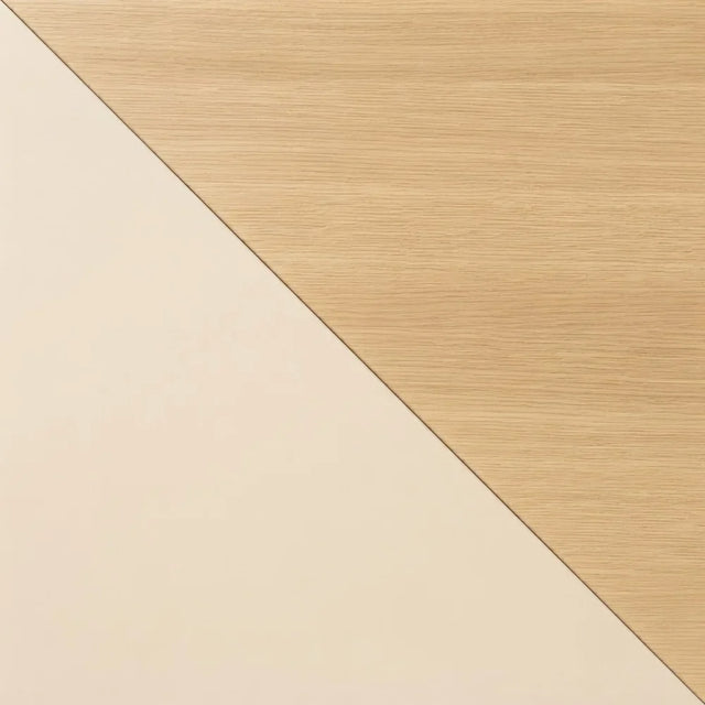 Farbmuster String Wohnzimmer Set 140 × 115 cm Eiche mit Bodenleiter Beige