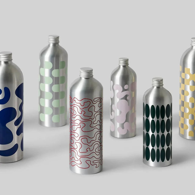 Studio About Aluminium Trinkflaschen 2er-Set – Skandinavische Design-Flaschen