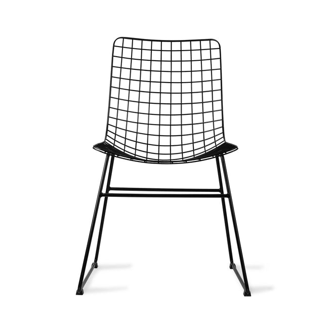 Stuhl Metall Wire schwarz - HK Living - DesignWe.Love