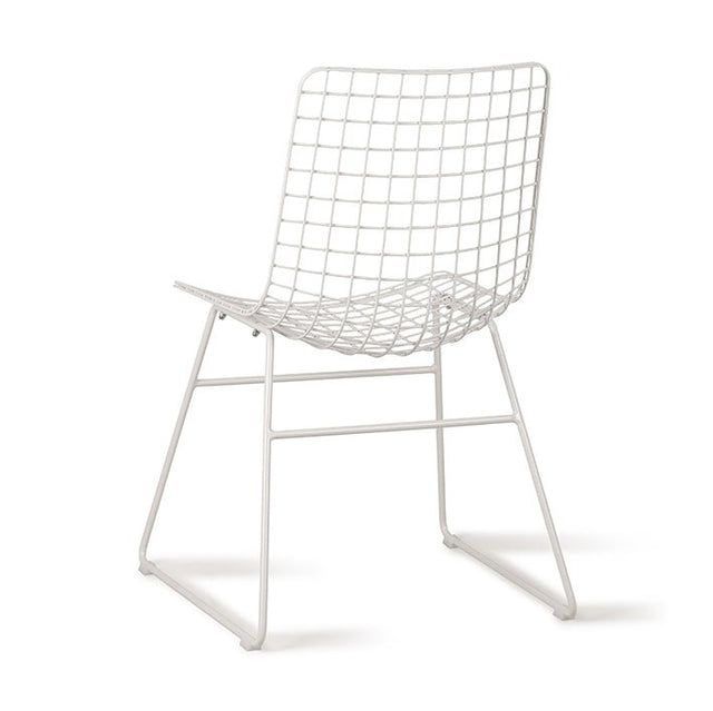 Stuhl Metall Wire weiß - HK Living - DesignWe.Love