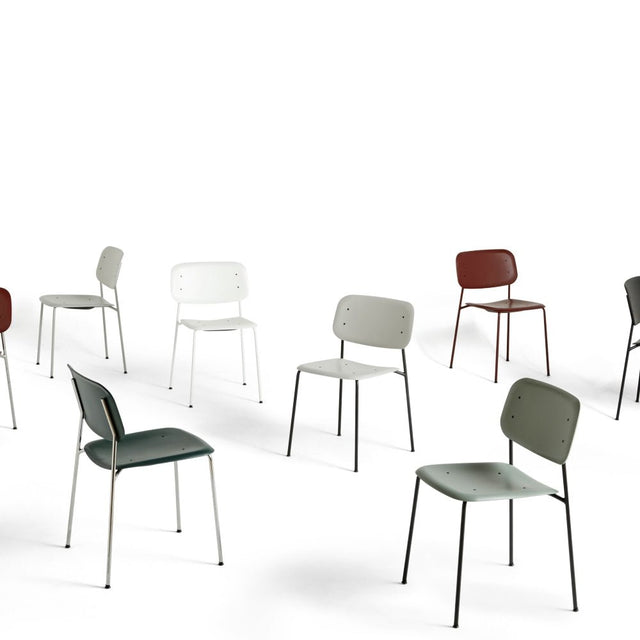 Stuhl Soft Edge 45 Red/Mono - HAY - DesignWe.Love