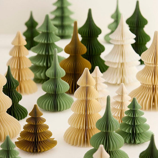 Tannenbaum aus Papier Honeycomb Tree 16cm Ming - Bungalow DK - DesignWe.Love