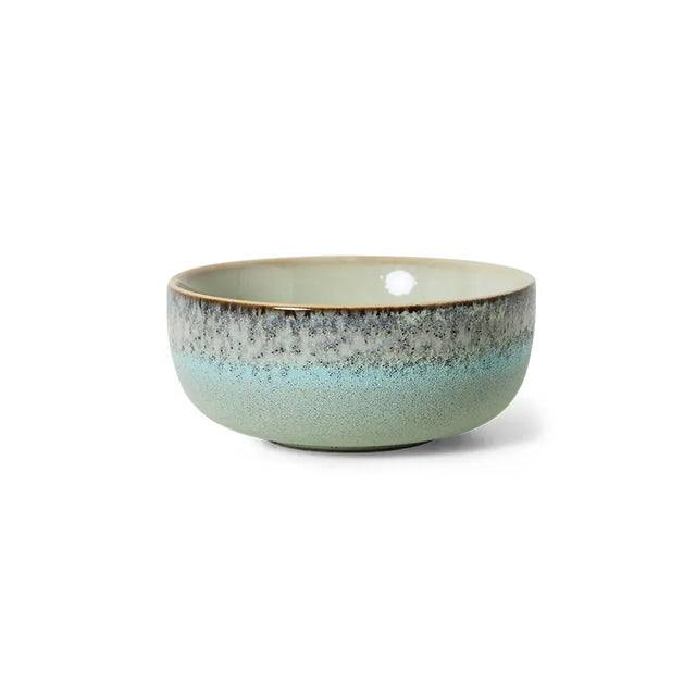 HKliving 70s Ceramics Tapas Schale Thicket – Detailansicht texturierte Glasur, einzeln erhältlich