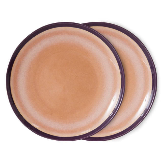 Teller 2er - Set Dinner Plates Bedrock - 70s Ceramics - HK Living - DesignWe.Love