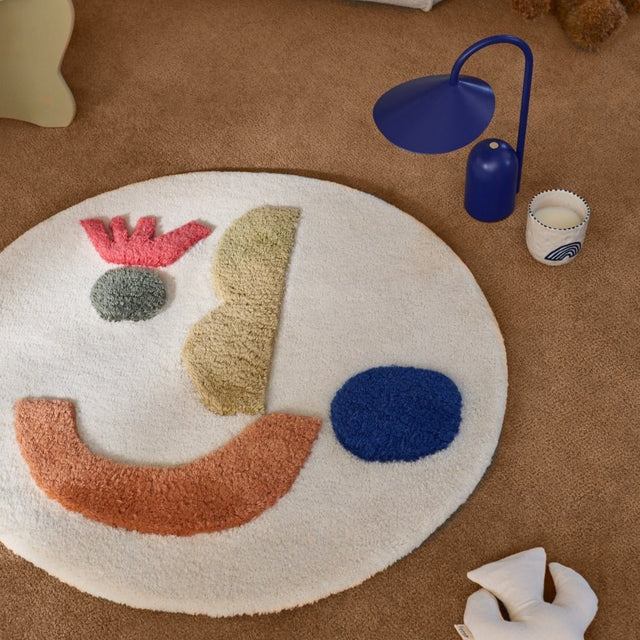 Teppich Panto Tufted Rund 70cm - ferm LIVING - DesignWe.Love