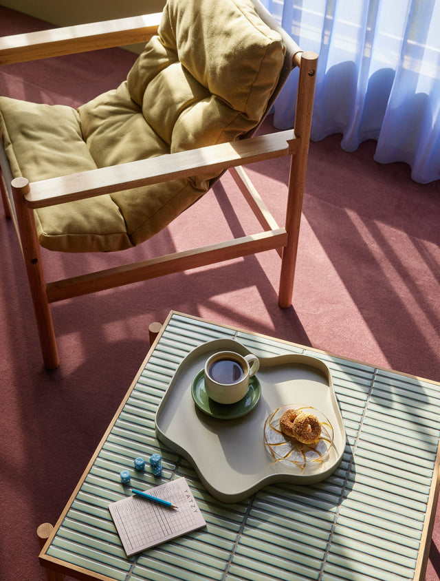 Tile Couchtisch Large 66 x 61 Mint/Naturfarben - Hübsch - DesignWe.Love