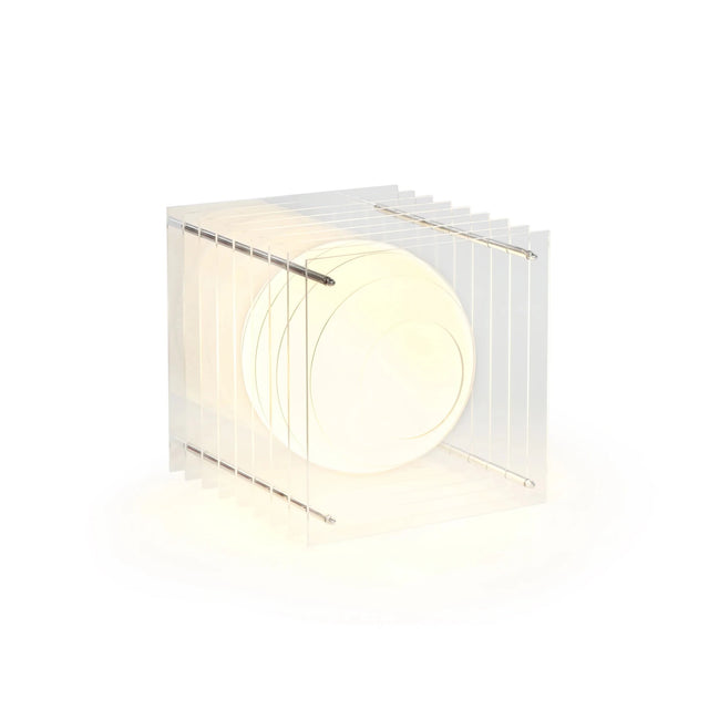 Tischleuchte Lớp Large Square Clear Acrylic - Bang - DesignWe.Love