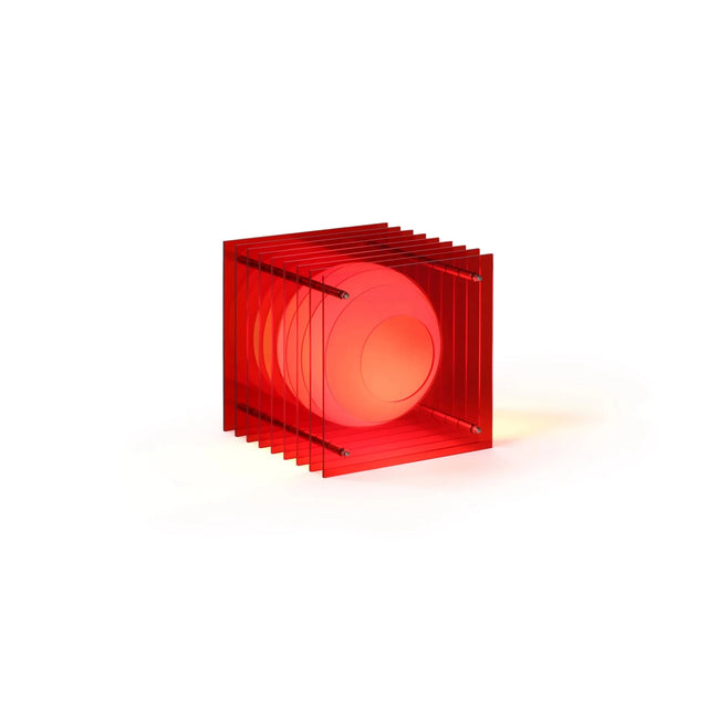 Tischleuchte Lớp Small Square Rot - Bang - DesignWe.Love